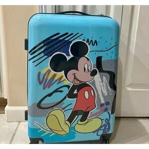 Mickey Mouse Disney Luggage Suitcase 24' Rolling travel Kawaii Disney lovers